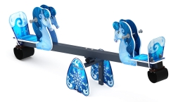 Качалка балансир со спинкой Лошадка (Снежная королева) - ИО 21.М.01.02-П.02, фото 4