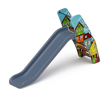 Горка пластиковая - ИО 42.01.01-05 - (серый скат) H=1200 (Город), фото 4