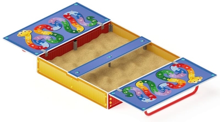 Песочница с крышкой средняя (Азбука) - ИО 5.01.11-01, фото 3