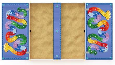 Песочница с крышкой средняя (Азбука) - ИО 5.01.11-01, фото 5