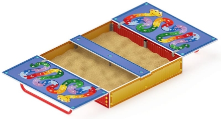 Песочница с крышкой средняя (Азбука) - ИО 5.01.11-01, фото 1