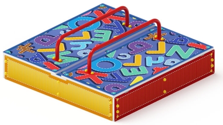 Песочница с крышкой средняя (Азбука) - ИО 5.01.11-01, фото 6