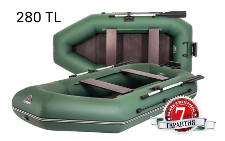 Лодка надувная 280 TL  (без пайола) (зеленая, серая), фото 1