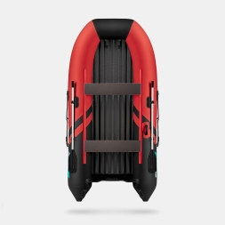 GLADIATOR E 330 SL AIR SPORT Красно-черный моторная лодка ПВХ, фото 4