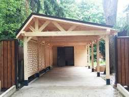 Навес для машин с хозблоком ТРУВИЛЬ Базовая комплектация, фото 1