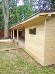 Навес для машин с хозблоком ТРУВИЛЬ Базовая комплектация, фото 4