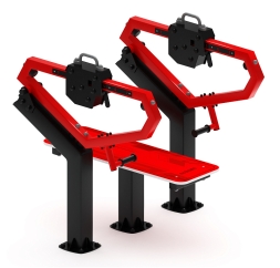 Жим лежа (красный) - Уличный тренажер - СТ 026-11.П, фото 4