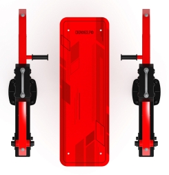 Жим лежа (красный) - Уличный тренажер - СТ 026-11.П, фото 3