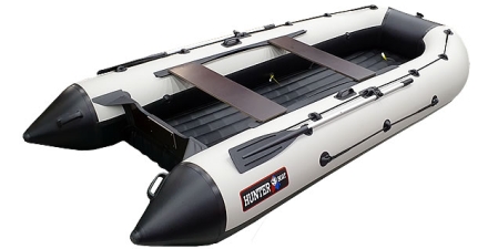 Лодка ПВХ Хантер 385 А Лайт надувная под мотор, фото 4