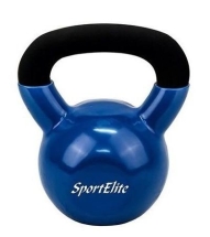 Гиря чугунная с виниловым покрытием SportElite 8 кг Гиря чугунная с виниловым покрытием SportElite 8 кг