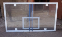 Щит баскетбольный игровой цельный из оргстекла 10 мм на металлической раме, &quot;эконом&quot; 1800х1050, шт.