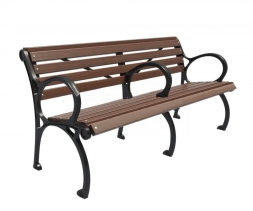 Скамейка чугунная Сеттльмент 2,0 м (3 опоры), фото 4