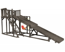 Деревянная зимняя горка Сорбет Мята №3 с рукоходом Деревянная зимняя горка Сорбет Мята №3 с рукоходом