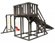 Деревянная зимняя горка Сорбет Мята №3 с рукоходом Деревянная зимняя горка Сорбет Мята №3 с рукоходом