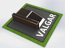 Средний Фанбокс с прямой гранью, усеченный