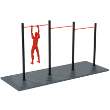 Перекладины разно уровневые для норм ГТО S603 IronKing Перекладины разно уровневые для норм ГТО S603 IronKing