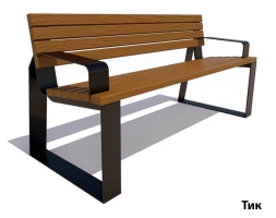 Парковая скамейка Подольск, Сосна 0,6 м, фото 5