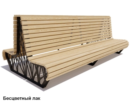 Скамейка уличная Ессентуки, Сосна 1,5 м, фото 2