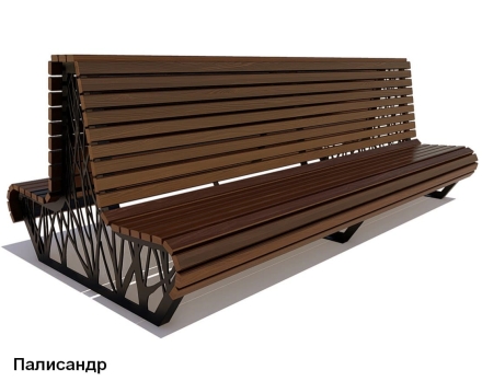 Скамейка уличная Ессентуки, Сосна 1,5 м, фото 3
