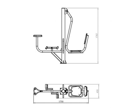 Уличный тренажер TORUDA "Велосипед + Жим ногами", фото 2