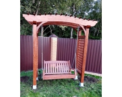 Пергола-качели Исток 1 Лиственница, фото 2 Пергола-качели Исток 1 Лиственница, фото 2