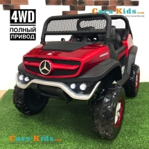 Электромобиль Mercedes-Benz Unimog Concept P555BP 4WD красный