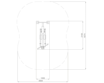 Уличный тренажер Эллиптический FO-04.06, фото 5