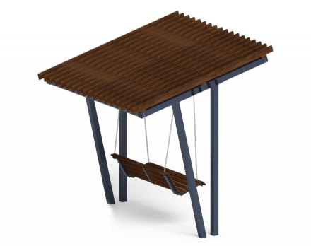 Пергола Дилайт с диваном (без поликарбоната), фото 2