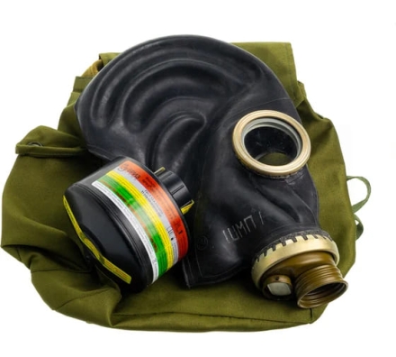 Противогаз фильтрующий БРИЗ &quot;-3301(ППФ)&quot; марки A1B1E1K1HgP3 R D с лицевой частью ШМП 500104016, фото 1