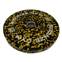 Диск бамперный BRONZE GYM камуфляж желтый 15 кг Диск бамперный BRONZE GYM камуфляж желтый 15 кг