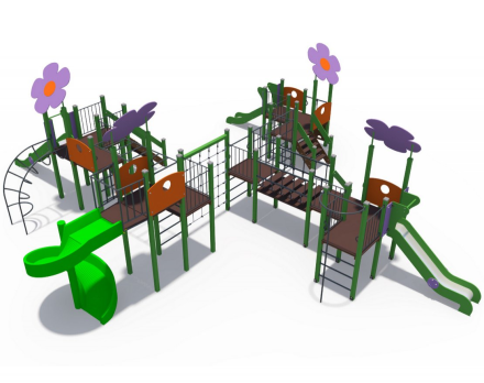 Детский игровой комплекс Цветочный город ДИО 04114, фото 2