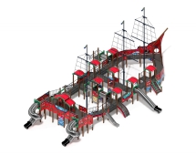 Детская игровая площадка Баркентина Мульт (нержавейка скат) ДИК 2.03.3.06-20 H=1200 Н=1500 H=2000