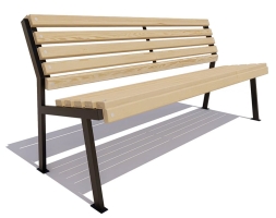 Скамейка парковая Ретро без подлокотников, лиственница 2 м, фото 2 Скамейка парковая Ретро без подлокотников, лиственница 2 м, фото 2