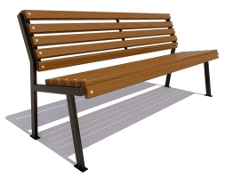 Скамейка парковая Ретро без подлокотников, лиственница 2 м, фото 4 Скамейка парковая Ретро без подлокотников, лиственница 2 м, фото 4