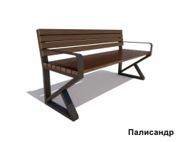 Скамейка садово-парковая Королев, Сосна 1,5 м, фото 2