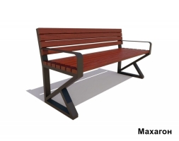 Скамейка садово-парковая Королев, Сосна 1,5 м, фото 4