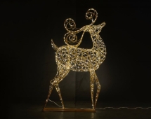 Световая фигура Олень с витыми рогами d003