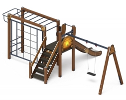Детская игровая площадка Счастливое детство Эко ДИК 2.01.02-02 H=1200, фото 2