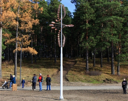 Медная скульптура Торнадо Увеличенный размер, фото 2