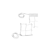 Сетка волейбольная Ø- 1,8мм, белая, обшитая капроном с 1-й стороны