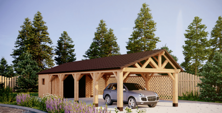 Навес для машин с хозблоком ТРУВИЛЬ Премиум комплектация, фото 6