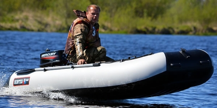 Лодка ПВХ Хантер 335 А Лайт надувная под мотор, фото 6