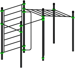 Воркаут ЛОВ 89 зеленый ВТ 101.12-02, фото 2