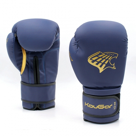 Перчатки боксерские KouGar KO700-6, 6oz, темно-синий, фото 6