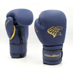 Перчатки боксерские KouGar KO700-6, 6oz, темно-синий, фото 5