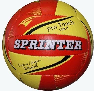 Мяч для волейбола SPRINTER 5 слоев. (Желтый + Красный), фото 1