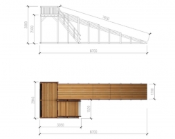 Зимняя деревянная горка “Зима wood”-6, фото 6