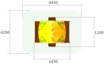 Детский игровой домик Карета У1 ИМ129 для улицы