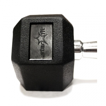 Гантель обрезиненная DB-301 4 кг, черная, фото 2