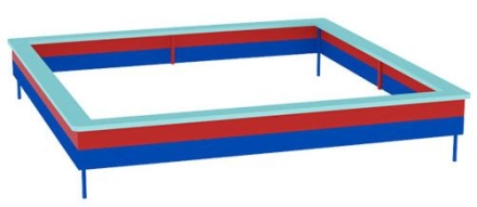 Песочница Стандарт СКИ 041 для детской площадки, фото 1